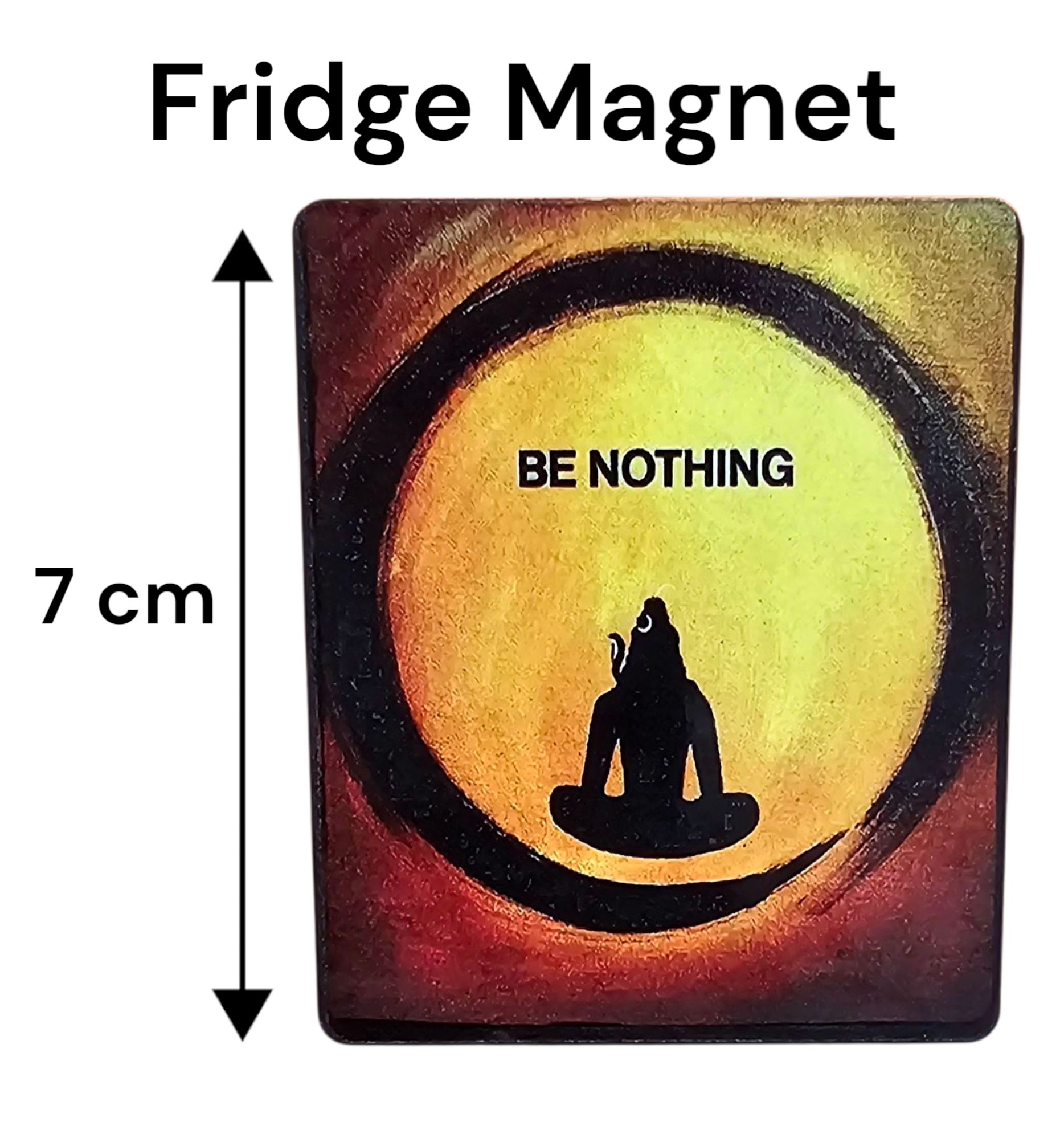 Wooden fridge magnet “YOGA MAGNET”